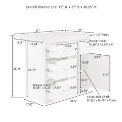 Cutler Faux Marble Top Kitchen Island White/White Marble - Crosley -Baxton Home Shop GUEST 193195e6 ef97 4c46 9963 02bf50e4ecba