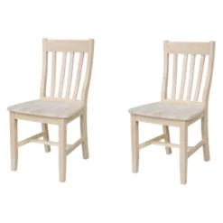 Set Of 2 Cafe Chairs - International Concepts -Baxton Home Shop GUEST 197ee9cc fbf5 4dc0 99fc 820017a55c1b