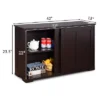 Costway Kitchen Storage Cabinet Sideboard Buffet Cupboard Wood Sliding Door Pantry Brown -Baxton Home Shop GUEST 198a37b2 341c 4b83 b480 6effe7ec1a59