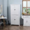 HOMCOM 72" Freestanding 4-Door Kitchen Pantry, Storage Cabinet Organizer With 4-Tiers, And Adjustable Shelves, White 2 HOMCOM 72" Freestanding 4-Door Kitchen Pantry, Storage Cabinet Organizer With 4-Tiers, And Adjustable Shelves, White -Baxton Home Shop GUEST 199a8a81 9a79 4a29 98c4 425d80186e81