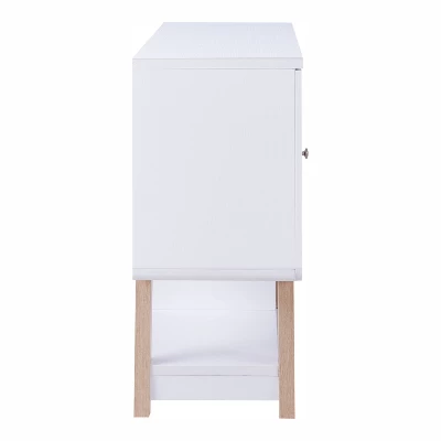 Sfax 4 Bottle Buffet Server White - MiBasics 4 Sfax 4 Bottle Buffet Server White - MiBasics - Image 2