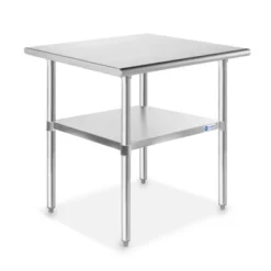 GRIDMANN Stainless Steel Tables With Undershelf, NSF Commercial Kitchen Work & Prep Tables For Restaurant And Home -Baxton Home Shop GUEST 1b8f8183 15a8 4b65 a517 65f479c0b12b