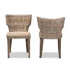 2pc Enver Rattan And Wood Dining Chair Set Natural/Brown - Bali & Pari -Baxton Home Shop GUEST 1c3a2ac5 0b64 4c00 afda be208ceaeb22