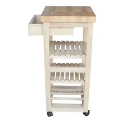 Ashley Kitchen Trolley - Unfinished - International Concepts -Baxton Home Shop GUEST 1dcb827e cc49 48c8 8448 8ef272adcec4
