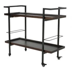 Gerard Industrial Wooden Bar Cart - Christopher Knight Home -Baxton Home Shop GUEST 1ee9b592 eb9d 4886 ab7b 12995002fc9c