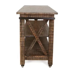 Chonglin Castered Cart Brown - Treasure Trove Accents 11 Chonglin Castered Cart Brown - Treasure Trove Accents -Baxton Home Shop GUEST 2005967e 05a5 4427 b955 b6eff8f9284a