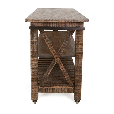 Chonglin Castered Cart Brown - Treasure Trove Accents 7 Chonglin Castered Cart Brown - Treasure Trove Accents - Image 5