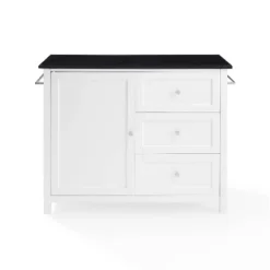 Soren Granite Top Kitchen Island/Cart Black/White - Crosley -Baxton Home Shop GUEST 205e12fd 46bf 4769 8e6f 04b2f7e3c302