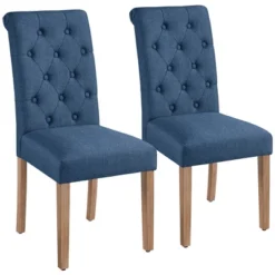 Yaheetech 2pcs Classic Fabric Upholstered Dining Chair Kitchen Chair -Baxton Home Shop GUEST 20c0d084 a8ee 47d3 9725 4ac0ac7908f1