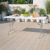 Flash Furniture 6-Foot Height Adjustable Granite White Plastic Folding Table -Baxton Home Shop GUEST 20d9193f b9fa 4197 b5d8 a218567d16b8
