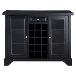 LaFayette Sliding Top Bar Cabinet - Black - Crosley -Baxton Home Shop GUEST 21692ad8 da99 48d8 b051 8800335ab6e3