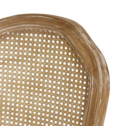 2pk Mina French Country Wood And Cane Upholstered Dining Chairs - Christopher Knight Home -Baxton Home Shop GUEST 2254132d 19b9 4433 a561 839bc21ad935