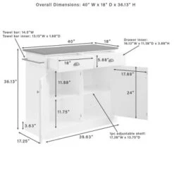 Shoreline Kitchen Island White/Dark Brown - Crosley 25 Shoreline Kitchen Island White/Dark Brown - Crosley -Baxton Home Shop GUEST 225c0ac2 5b66 4f1c 85f8 21c06e42ae81