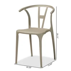 4pc Warner Plastic Dining Chair Set - Baxton Studio -Baxton Home Shop GUEST 226d90b6 1f7e 4b49 9ea5 f835d73d8b43