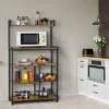 Yaheetech Utility Kitchen Storage Rack With 4 Shelves -Baxton Home Shop GUEST 236eaa16 d806 46f2 85f7 a1bf6a943a56