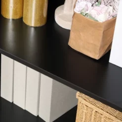 HOMCOM Kitchen Cabinet, Storage Cabinet, Sideboard Floor Accent Cabinet W/ 2 Glass Doors, Drawer, Adjustable Shelves For Living Room Entryway, Black -Baxton Home Shop GUEST 2372e675 566f 475f 92b5 b74604b04b3f