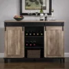 Modern Industrial Storage Cabinet With Sliding Doors - Glitzhome -Baxton Home Shop GUEST 23bd5328 d3d7 4d8f 9f5b b714113f1167