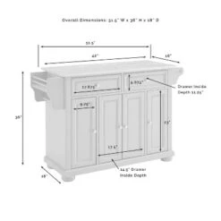 Alexandria Granite Top Kitchen Island/Cart Gray - Crosley -Baxton Home Shop GUEST 2412eea9 f2dd 450c af1a 6d41287a2cae
