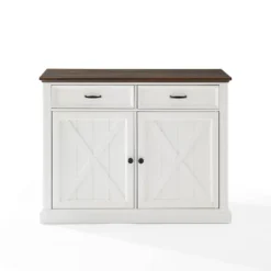 Clifton Kitchen Island Distressed White/Brown - Crosley -Baxton Home Shop GUEST 271132e7 19a6 4f11 895d d0a960591fa2