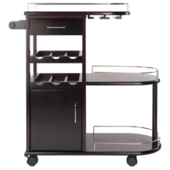 Jimmy Entertainment Cart Dark Espresso - Winsome -Baxton Home Shop GUEST 27ed80b9 5140 4c7a 9df8 83541e124036