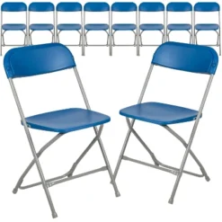 Emma And Oliver Set Of 10 Stackable Folding Plastic Chairs - 650 LB Weight Capacity -Baxton Home Shop GUEST 27f2f206 57f1 44b5 bf13 4c6dd6676599