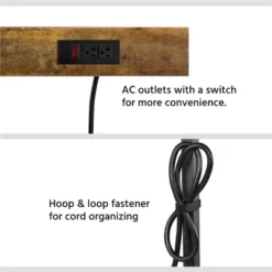 Yaheetech 67.5" H Baker’s Rack With Power Outlet For Kitchen Storage, Rustic Brown -Baxton Home Shop GUEST 289f1de0 8408 477d bbd0 d71af9e79f65