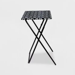 Set Of 2 TV Tray Black / White - Atlantic 9 Set Of 2 TV Tray Black / White - Atlantic -Baxton Home Shop GUEST 28f64c12 4a34 4666 b852 329ce51bcb6e