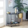 Contemporary Metal Bar Cart Black - Olivia & May -Baxton Home Shop GUEST 29170441 a221 4376 9c24 3ee4d28b63f1