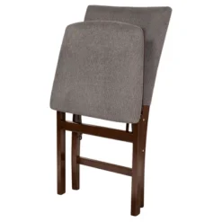 Set Of 2 Parson's Folding Chair - Espresso/Jax - Stakmore