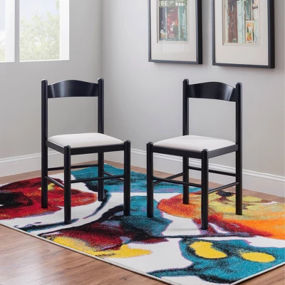 Set Of 2 Mikan Side Chairs - Linon 3 Set Of 2 Mikan Side Chairs - Linon