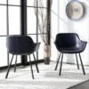 Arlo Mid Century Dining Chair (Set Of 2) - Midnight Blue/Black - Safavieh -Baxton Home Shop GUEST 2baceeb4 ebac 4cf2 90cb 75026aea75bc