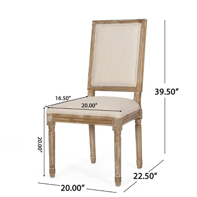 2pk Regina French Country Wood Upholstered Dining Chairs - Christopher Knight Home 12 2pk Regina French Country Wood Upholstered Dining Chairs - Christopher Knight Home - Image 10