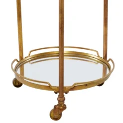 Traditional Iron And Mirrored Bar Cart Brass - Olivia & May -Baxton Home Shop GUEST 2c3c831d 9c35 4044 8f57 468d94f3f4c5