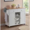 Meryland Modern Kitchen Island Cart White - Baxton Studio -Baxton Home Shop GUEST 2e2de00b 06f7 409e 83a2 3959ef9e1404