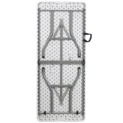 Emma And Oliver 6-Foot Bi-Fold Granite White Plastic Folding Table With Carrying Handle 11 Emma And Oliver 6-Foot Bi-Fold Granite White Plastic Folding Table With Carrying Handle -Baxton Home Shop GUEST 2efe0082 aafa 435e a67a d32c12d22df0