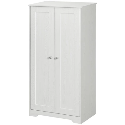 HOMCOM Kitchen Pantry Storage Cabinet, Freestanding Kitchen Cupboard With 2 Doors, Adjustable Shelves For Living Room, Dining Room, Bedroom, White 5 HOMCOM Kitchen Pantry Storage Cabinet, Freestanding Kitchen Cupboard With 2 Doors, Adjustable Shelves For Living Room, Dining Room, Bedroom, White - Image 3