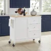 Soren Wood Top Kitchen Island/Cart Natural/White - Crosley -Baxton Home Shop GUEST 3063e9fa 1560 4293 ae97 34a6228eae2c