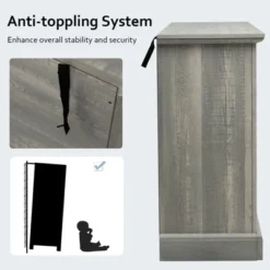 Costway 55'' Buffet Server Table Storage Cabinet Sideboard Glass Doors Adjustable Shelves -Baxton Home Shop GUEST 3129af7c ef6a 4f52 9c70 3684040638b7