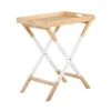 Remus Folding Tray Table Oak Brown/White - Universal Expert -Baxton Home Shop GUEST 330eb3fb cc63 4107 9bae 99ef374369f9
