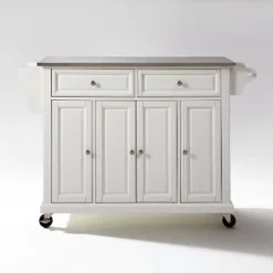Full Size Stainless Steel Top Kitchen Cart - Crosley -Baxton Home Shop GUEST 3396b39f a8d8 4c7d 9466 70afe7ddb45a