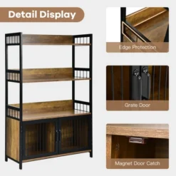 Costway 3-Tier Baker's Rack Industrial Kitchen Microwave Oven Stand W/Storage Cabinet 17 Costway 3-Tier Baker's Rack Industrial Kitchen Microwave Oven Stand W/Storage Cabinet -Baxton Home Shop GUEST 33ab6997 bb5e 4a0d 8a31 2eb1b0c65cd5