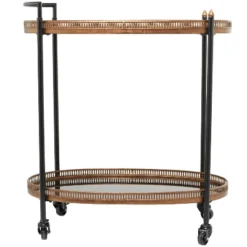 Modern Traditional Metal And Glass Bar Cart Brass - Olivia & May -Baxton Home Shop GUEST 346ebb1b cacf 4490 bd8e 77743bc7a47e
