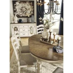 Set Of 2 Realyn Ladderback Dining Upholstered Side Chair Chipped White - Signature Design By Ashley 9 Set Of 2 Realyn Ladderback Dining Upholstered Side Chair Chipped White - Signature Design By Ashley -Baxton Home Shop GUEST 34892a7b 3080 4bed bf02 38961cdf233b