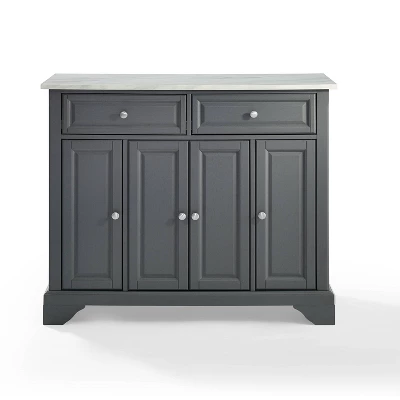 Avery Kitchen Island Gray - Crosley 3 Avery Kitchen Island Gray - Crosley