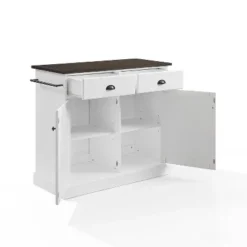 Shoreline Kitchen Island White/Dark Brown - Crosley 19 Shoreline Kitchen Island White/Dark Brown - Crosley -Baxton Home Shop GUEST 3508586a 9d44 4bb1 bc40 c49a4f206b5a