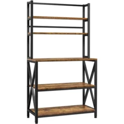 Yaheetech 5-Tier Kitchen Baker's Rack Utility Storage Shelf With 5 Shelves & Adjustable Feet -Baxton Home Shop GUEST 36260c66 99bb 44e4 9fee ce71482049f4