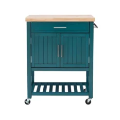 Abigail Kitchen Cart Teal - Powell Company -Baxton Home Shop GUEST 36398f55 f9d6 4a95 9e13 f858fffb363a