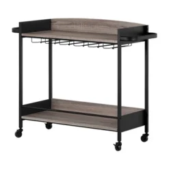 City Life Bar Cart With Wine Glass Rack - South Shore -Baxton Home Shop GUEST 36af928b c312 4120 935e ac70591b4ce3