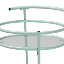 Newell Metal 2 Tier Kitchen Cart Mint Green/Black - Baxton Studio -Baxton Home Shop GUEST 36bf1820 0813 4966 be98 6ad414ca7c4b