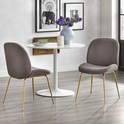 Set Of 2 Shaun Upholstered Modern Dining Chairs - Lifestorey 4 Set Of 2 Shaun Upholstered Modern Dining Chairs - Lifestorey - Image 2